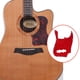 thumbnail image 5 of Yuarrent Golpeador de guitarra rojo de una sola capa con 10 agujeros, placa antiarañazos, estampado de flores decorativas, cubierta de golpeador, Accesorios para instrumentos musicales Yuarrent OD028192-00, 5 of 6