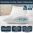 thumbnail image 5 of BreathePure ™   Adjustable Loft Shredded Memory Foam Pillow - Queen Size - Cooling Pillow, Hypoallergenic Bed Pillows, CertiPUR-US Certified Foam, Ideal for Back, Stomach and Side Sleeper, 5 of 7