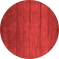 thumbnail image 1 of Ahgly Company Indoor Round Abstract Red Contemporary Area Rugs, 3' Round, 1 of 4