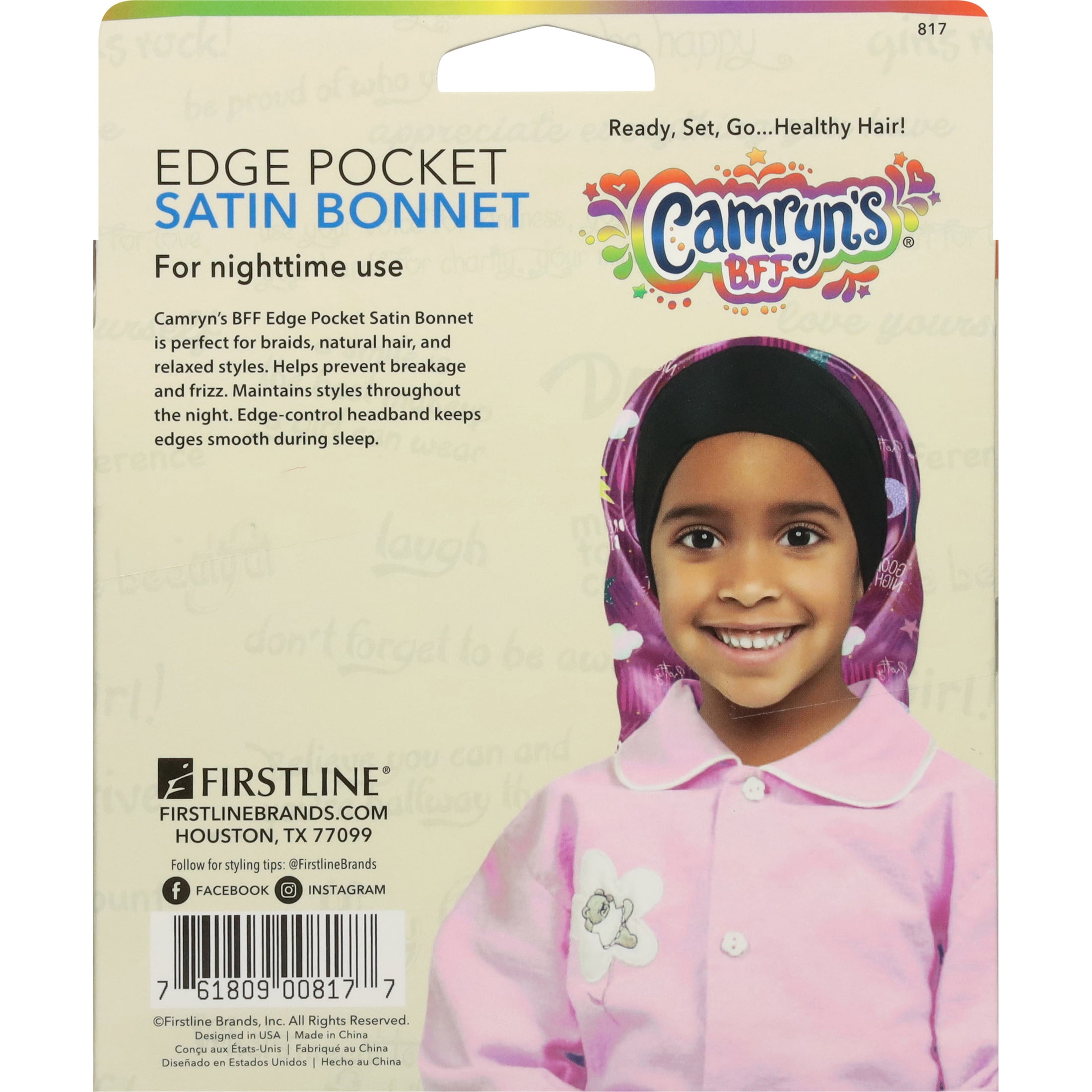 (3 pack) Camryn's BFF Satin Pocket Bonnet