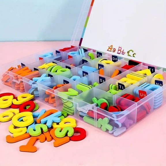 Auto Beyond 229pcs Magnet Letters Sets, with Magnetic Board Pen and Box ABC Educational Fridge Magnets