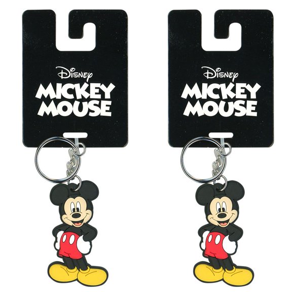 2 Piece Mickey Mouse Lasercut Rubber Bag Clip Accessory