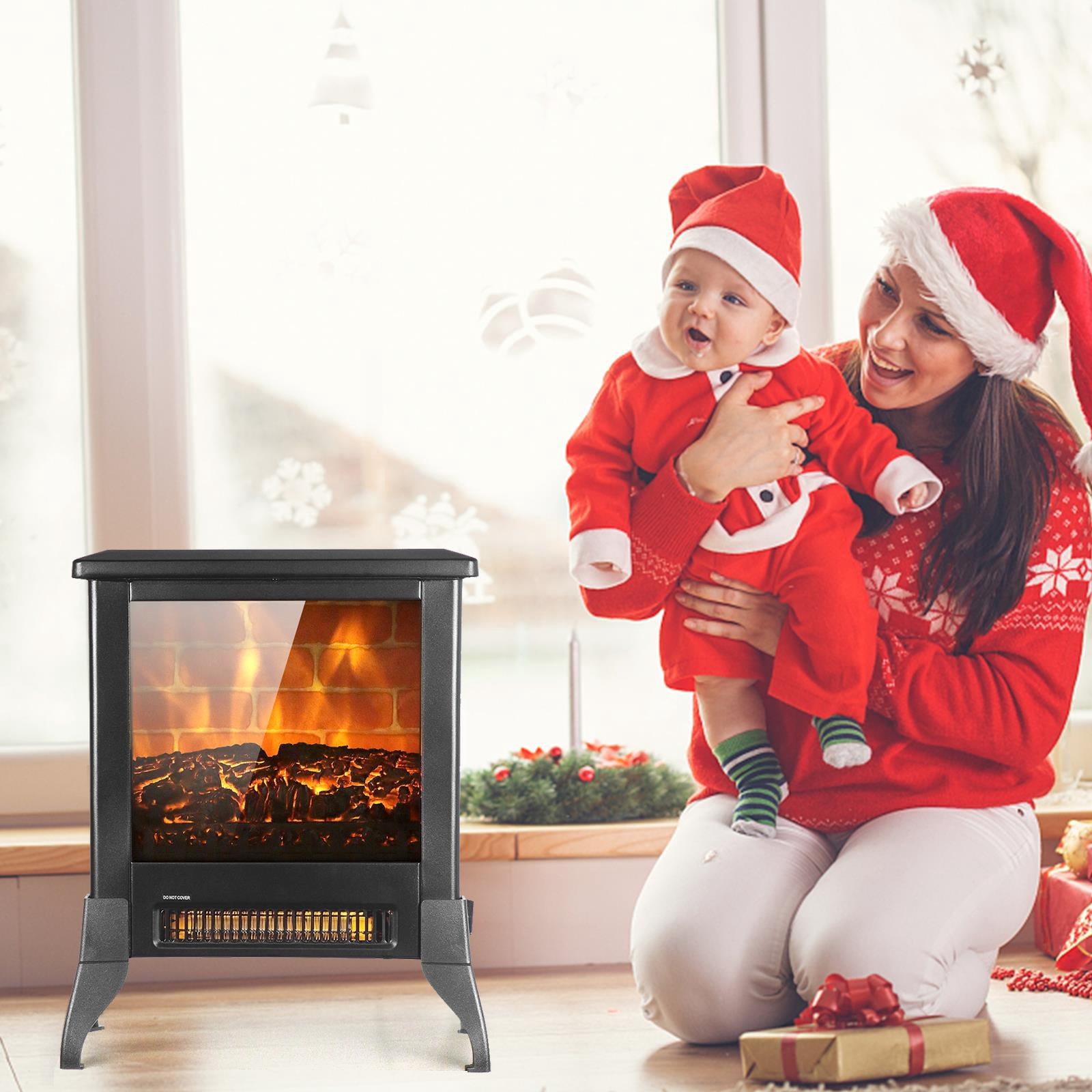 Ktaxon Space Heater, Portable Electric Heaters for Indoor Use with Thermostat and Remote, Digital Display, 12H Timer, 5 Mode, 1500W PTC Ceramic Fast Safety Heat for Office Bedroom Home