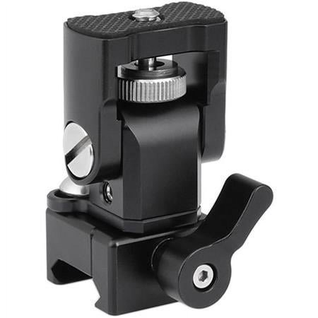 UPC: 0756790470393 | Tilting Monitor Support Bracket with Quick Release NATO Clamp for DSLR Camera