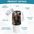 thumbnail image 4 of Tiger American Flag 40 oz Tumbler with Handle Insulated&nbsp;Travel Mug&nbsp;Lid Straw Leak Proof Steel Vacuum Water Bottles Glasses Fits in Car Cup Holder, 4 of 7