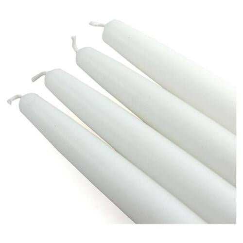 Zest Candle CEZ-001_2 6 inch White Taper Candles -1 Dozen - Pack of 2