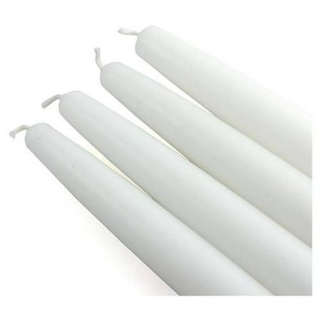 - Zest Candle CEZ-001_2 6 inch White Taper Candles -1 Dozen - Pack of 2