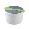 thumbnail image 1 of transemion Home Office Hotel Portable Microwave Oven Rice Cooker Food Grade Steamer Pot Household Cookware Kitchen Gadget Green, 1 of 9