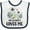 White and Navy, variant on Inktastic Zebra My Grandpa Loves Me Boys or Girls Baby Bib