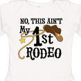 thumbnail image 4 of Inktastic No, This Ain't My 1st Rodeo Cowboy Hat and Lasso Boys or Girls Long Sleeve Baby Bodysuit, 4 of 5