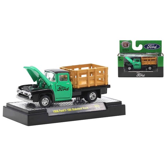 M2 Machines Auto-Thentics Release 69 Diecast Series - 1956 Ford F-100 Stakebed Truck