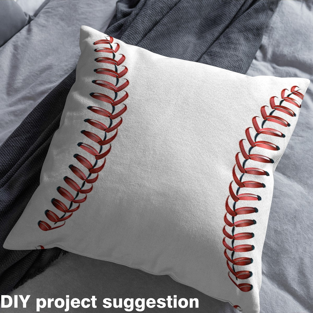 Baseball Decorative Fabric Baseball Themed Fabric By The Yard Teens,Sport Game Upholstery Fabric For Chairs Sofa Red White Fabric For Upholstery and Home Accents,3 Yard