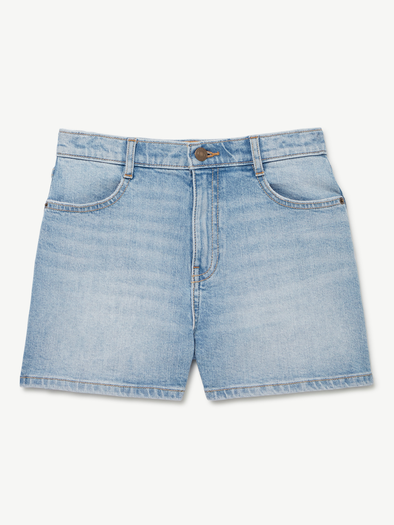 Free Assembly Girls Vintage-Inspired High Rise Shorts, Sizes 4-18 - image 4 of 5