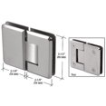 thumbnail image 2 of CRL ULT180SS 316 Brushed Stainless Steel Ultimate 180 Series 180 Degree Glass-to-Glass Hinge, 2 of 6