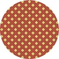 thumbnail image 1 of Ahgly Company Machine Washable Indoor Round Transitional Orange Area Rugs, 5' Round, 1 of 7