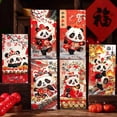 thumbnail image 7 of Chinese New Year Red Envelopes 2026, 24Pcs Chinese Traditional Lucky Money Hong Bao Cute Cartoon Panda Red Envelope Pockets for Spring Festival, Lunar New Year, 7 of 7