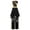 Black, variant on Women Praise Dance Outfit Metallic Block Asymmetric Overlay Dress + Pants Worship Liturgical Lyrical Costume Black XXL