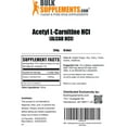 thumbnail image 2 of BulkSupplements Acetyl L-Carnitine Powder - ALCAR HCl, Amino Acid Supplement - Unflavored, 1.5g per Serving, 250g (8.8 oz), 2 of 2