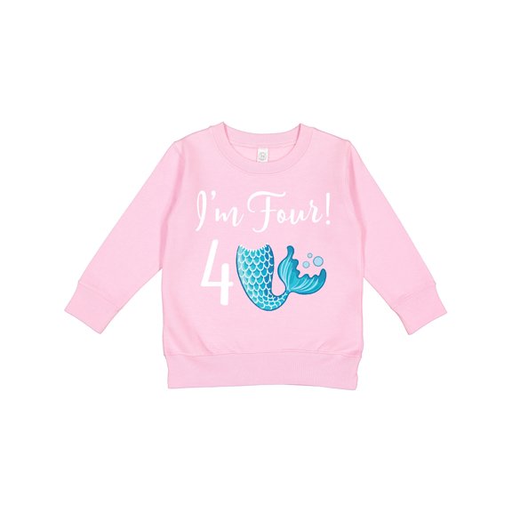 Inktastic 4th Birthday Mermaid Party Toddler Sweatshirt