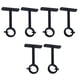 thumbnail image 1 of Soportes de Barra de Cortina Montados En El Techo, para Soporte de Barra de Cortina de 1 Pulgada (Juego de 6, Negro), 1 of 5