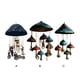 thumbnail image 5 of Moyic Campanas de viento de setas hechas a mano, elegantes acentos para el hogar para cualquier ocasión, materiales de campanula de setas Decoración del hogar vistoso, 5 of 6