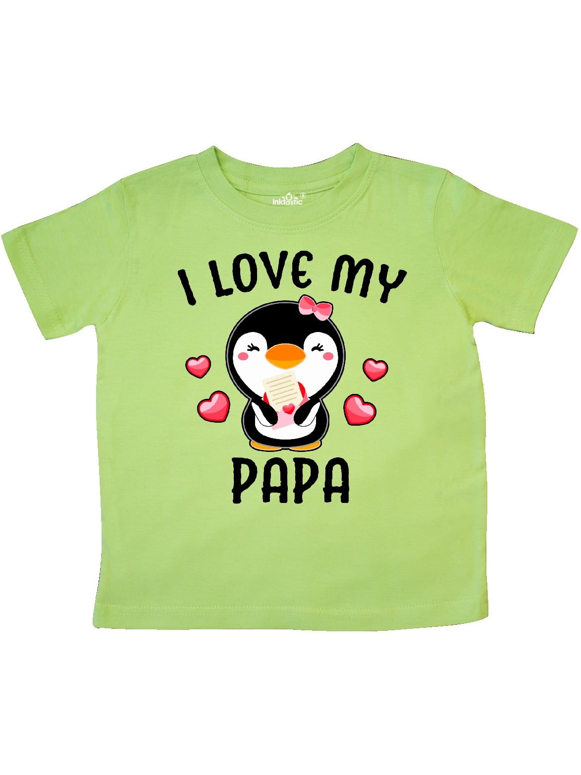 inktastic I Love My Pappap with Cute Penguin and Toddler Long Sleeve T-Shirt