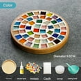 thumbnail image 3 of Handmade DIY Materials Kit Bamboo Creative Mosaic Coasters Trivets Base Adhesive Craft for Students Kids, 3 of 6