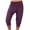 01 Purple, variant on YueHuiYing Women's Capri Yoga Pants Quick Dry High Waisted Hiking Lightweight Pants Drawstring Outdoor Pants for Women