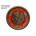 thumbnail image 2 of Three Star RT6305 18 in. Antique Gold & Whtite Wall Clock With Moving Gears, 2 of 3