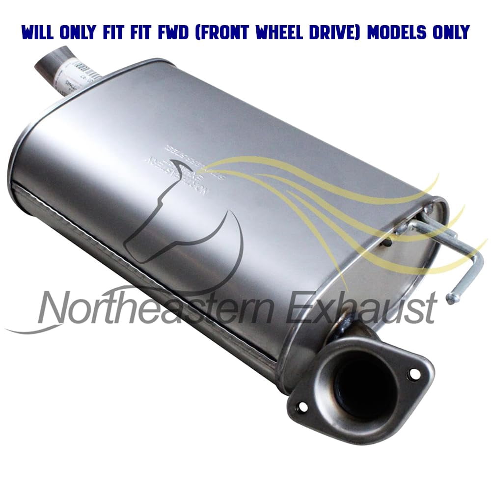 Northeastern Exhaust Rear Muffler Fits 2001-2003 Toyota Highlander 2.4L - Direct Fit | Stainless Steel