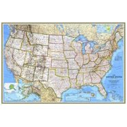 24x36 United States, USA US Executive Wall Map Poster Mural - Walmart.com