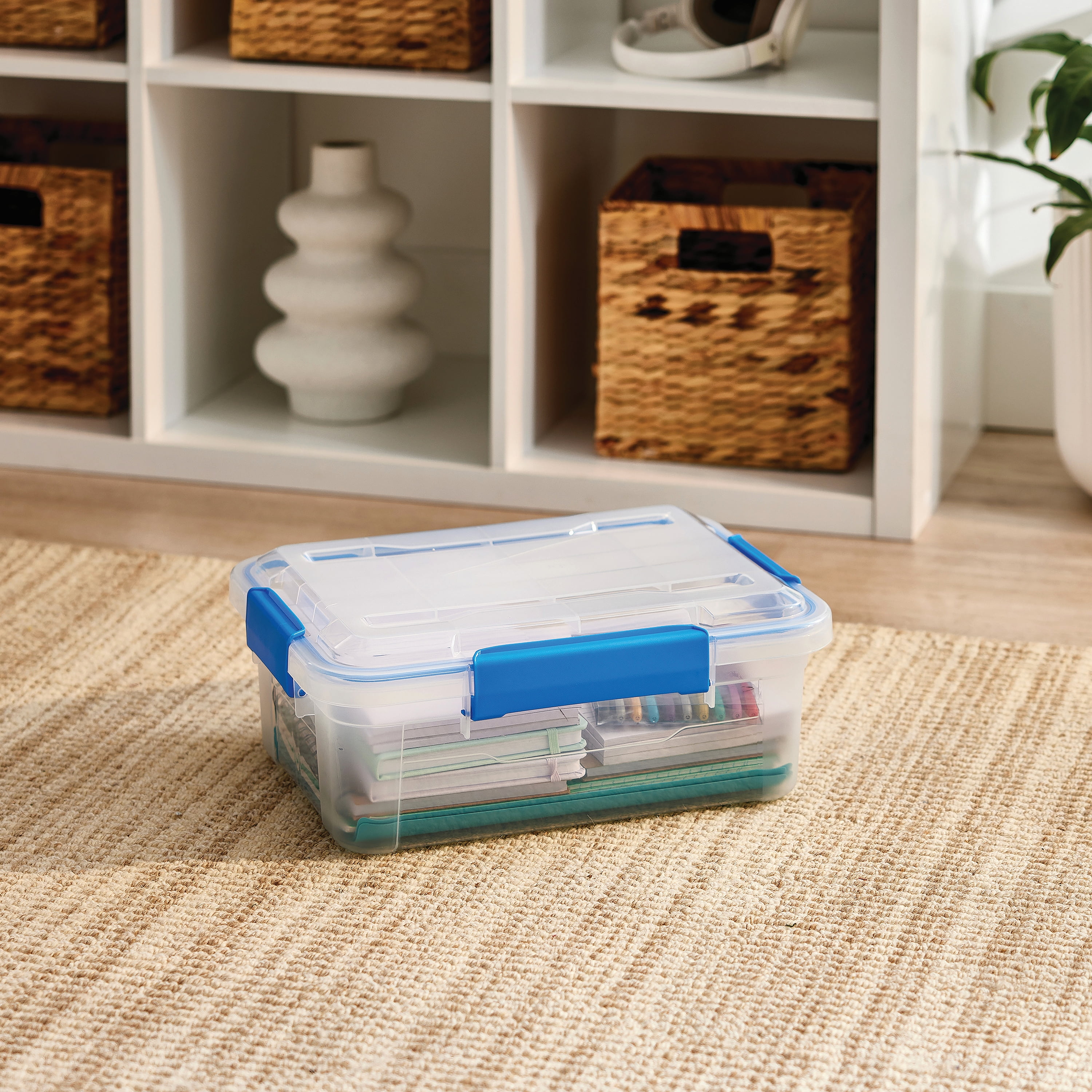 6 PACK - EZY STORAGE WATERPROOF 3Gal/12Qt/11.4L STORAGE BOX IP67