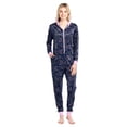 thumbnail image 2 of Ashford & Brooks Women's Fleece Hooded One Piece Pajama Union Jumpsuit, 2 of 5
