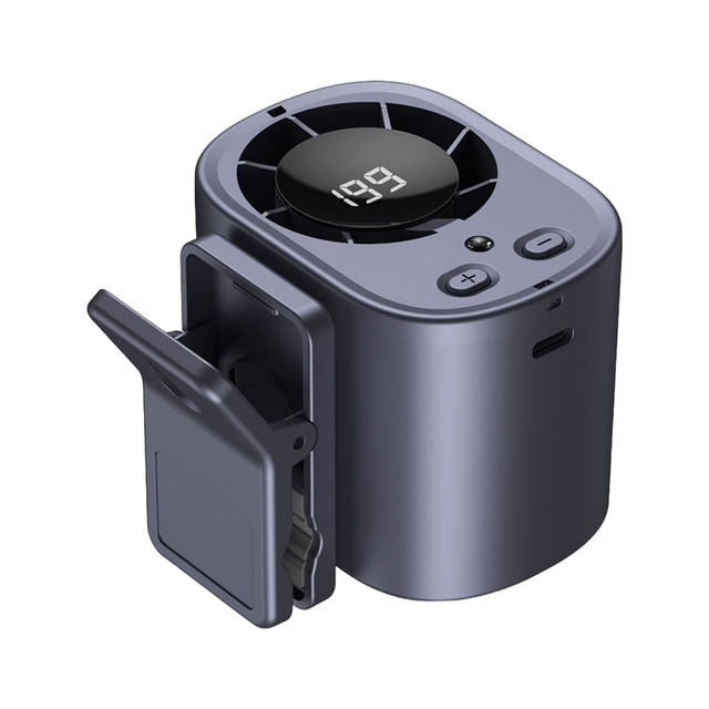 2026 Car Air Conditioner Fan With LED Display 360° Rotation 199 Speeds & Semi Technology USB Rechargeable Personal Fan Hands Fan For Cars Work C
