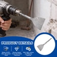 thumbnail image 3 of Cincel raspador de piso con vástago hexagonal Uxcell 11" x 0.6" Cincel de martillo de acero para demolición eléctrica, jardinería, paisajismo, excavación y corte (Ancho de la hoja: 102 mm), 3 of 7