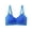Blue, variant on Women's Plus Size Full Coverage no Underwire Seamless Bra Adjustable Straps Supportive Comfort T-Shirt Bra