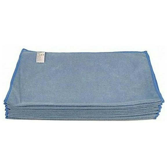 Tough Guy Microfiber Cloth Wipe 16" x 16", Blue, 12PK 1TTX8