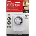 thumbnail image 2 of Prime Wire & Cable TNI2423 2-Outlet Wall Tap with 24 Hour Electro Mechanical Timer, 2 of 4