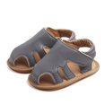 thumbnail image 4 of Bebé Niño Verano PU s Huecas Niños Cuna Cochecito Zapatos 0- - gri 6-12M Zulema Zapatos de cuna de verano, 4 of 8