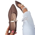 thumbnail image 4 of YOUYEDIAN Flat Shoes for Women Dress Non Slip Slip on Mary Jane Shoes Spring Fall Work Walking Shoes Trendy Closed Toe Orthopedic Shoes (Brown), 4 of 5