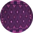 thumbnail image 1 of Ahgly Company Indoor Round Southwestern Purple Country Area Rugs, 8' Round, 1 of 4
