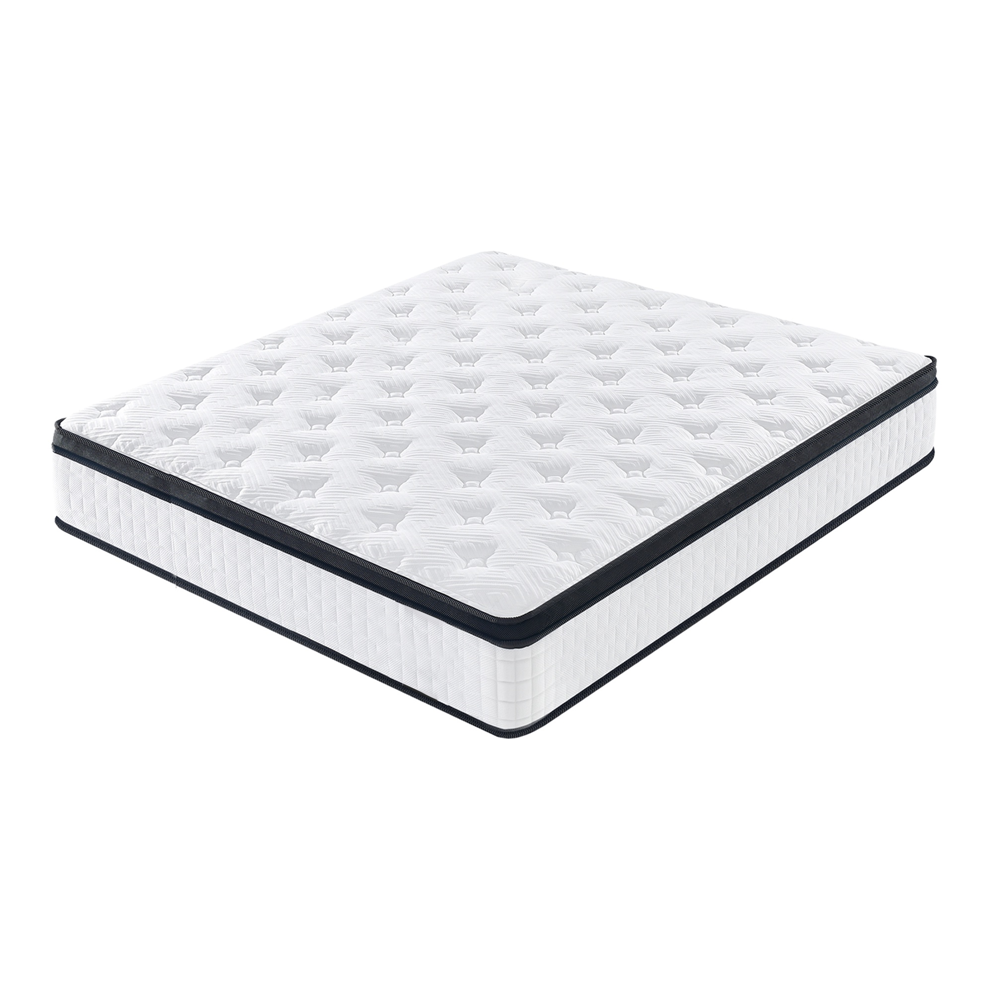HSUNNS 12" Twin Size Hybrid Memory Foam Mattress with Breathable Fabric Cover, 7-Zoned Cool Memory Foam Mattress for Sleep Support and Pressure Relief, Medium Firm Twin Mattress