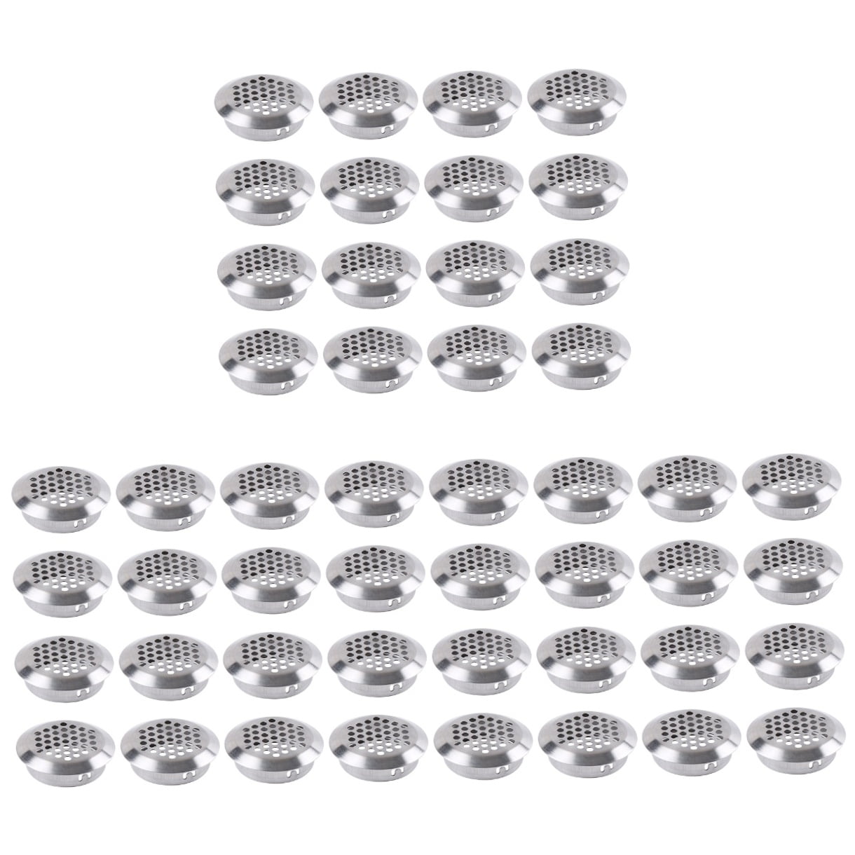 Hemoton 150 pcs Air Vents Round Vent Stainless Steel Circular Air Vent Cover for Cabinet