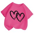 thumbnail image 2 of Hiijoy Little Girls Graphic Tee Short Sleeve Round Neck T-Shirt Summer Casual T Shirt, 2 of 4