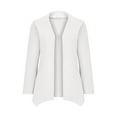 thumbnail image 6 of Idoravan Cardigans for Women Plus Sizes Women's Fall/Winter New Casual Loose Solid Color Tops Long Sleeved Cardigan White, 6 of 7