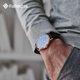 thumbnail image 5 of Correa de cuero para reloj de mujer y hombre, correa de repuesto de la serie Axus, de piel de becerro auténtica con cierre de metal de acero inoxidable de 22 mm, 5 of 5