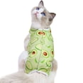 thumbnail image 1 of Traje de recuperación de cirugía de gato para heridas abdominales quirúrgicas, ropa interior para mascotas para gatos después de la cirugía, traje de pijama, 1 of 6