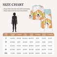 thumbnail image 2 of Salouo Corgi With Towel Ans Slice Cucumber Pattern Women's Pajamas Set Long Sleeve Button Down Sleepwear Soft Pj Lounge Sets for women 2 Piece Pjs Set with Long Pants -X-Large, 2 of 8