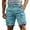 hwj# Light Blue288, variant on Men's Casual Cargo Shorts Multi-Pocket Relaxed Fit Mid Waist Solid Colro Wide Leg Outdoor Work Hiking Shorts Breathable Comfortable Summer Wear For Daily Activities,L