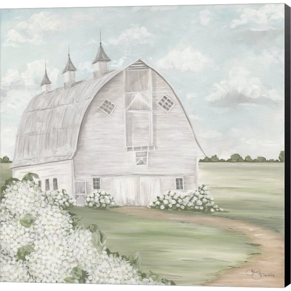 Great Art Now Mustardseed Barn by Hollihocks Art, Canvas Wall Art, 24W x 24H